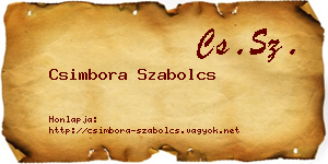 Csimbora Szabolcs névjegykártya